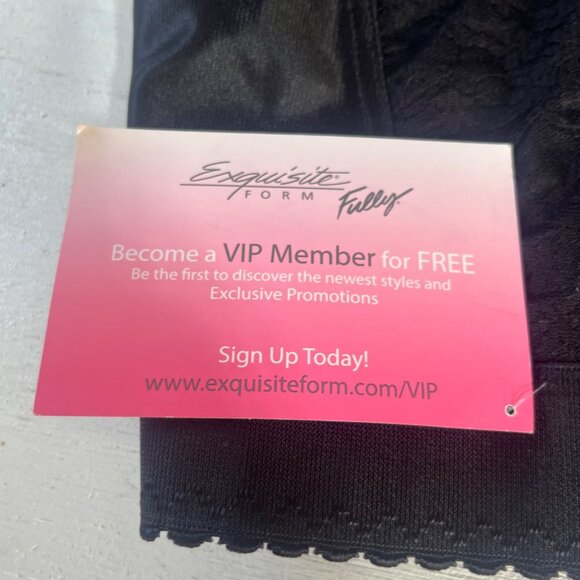 Exquisite Form Lace Shapewear Womens 36DD Black New Tank - Picture 8 of 9